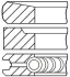 Комплект кілець на поршень GOETZE 08-431707-00 (фото 1)