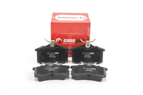Гальмівні колодки зад. Berlingo/Partner 1.6/2.0HDI 02- (Lucas)(16,4mm) Goodrem RM1014