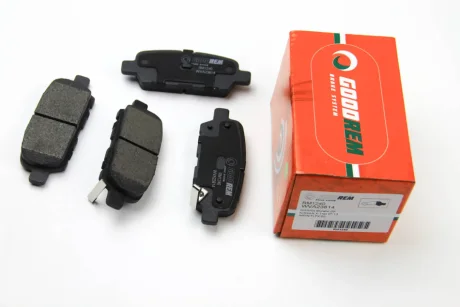Гальмівні колодки зад. Qashqai/Rogue/X-Trail 07-/Koleos 08- (105,4x38x13,7)(Akebono) Goodrem RM1240