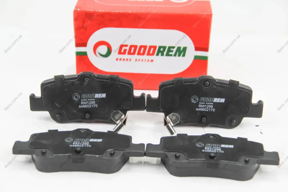 Гальмівні колодки зад. Toyota Auris 07-12/Corolla 13- (bosch) Goodrem RM1299 (фото 1)
