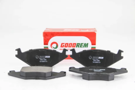 Гальмівні колодки пер. Caddy/Cordoba/Golf/Ibiza/Jetta (81-03) Goodrem RM1366