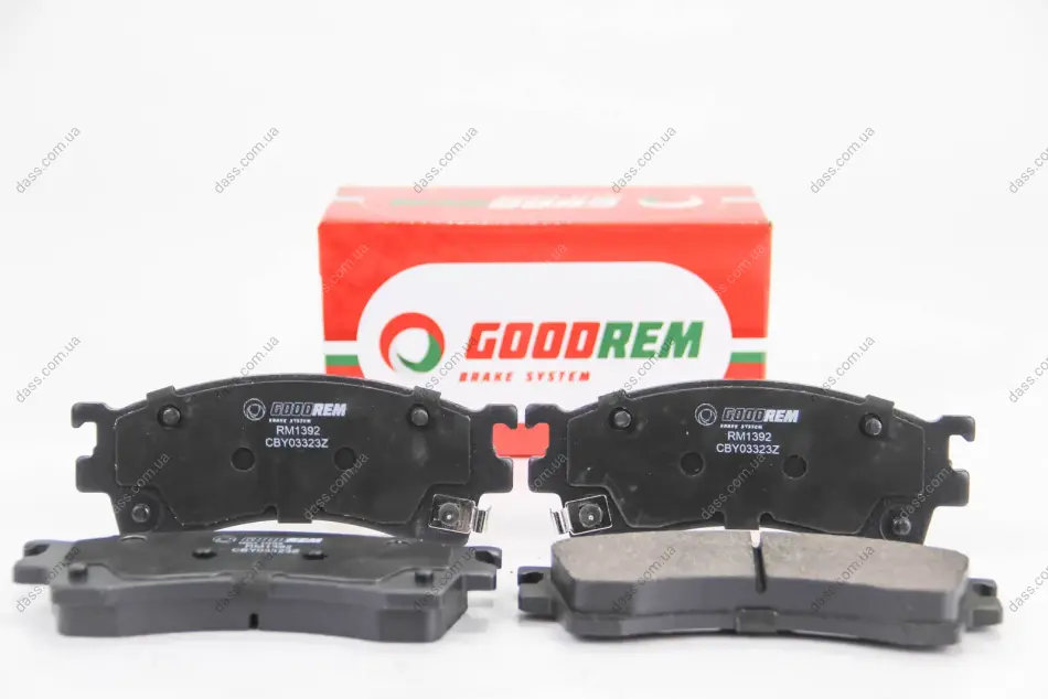Гальмівні колодки пер. Premacy/Protege/323/626/Eunos/Xedos/MX6/Probe 92-05 Goodrem RM1392 (фото 1)