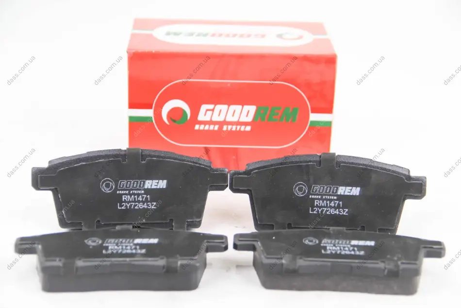 Гальмівні колодки зад. Mazda -7/ -9 07 Goodrem RM1471 (фото 1)