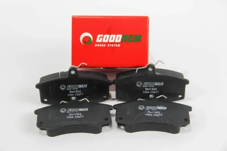 Гальмівні колодки пер. VAZ 2110-12 (під датчик) Goodrem RM1522