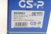 Піввісь (передня) Skoda Fabia/Roomster/VW Polo 99-15 (L) (36z/501mm) GSP 203063 (фото 2)