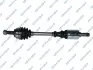 Піввісь (передня) (L) Peugeot 306 1.8/1.9D 93-02/405 1.6/1.9/d 87-92 (25z/24z/608mm) (-ABS) GSP 245023 (фото 1)