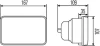 Універсальні фари (H4/T4W) MITSUBISHI 1.6 GLX (A161V), 2.0 GLX (A163V) TOYOTA 1.6 (TA40, TA60), 1.8 (TA62_, TA62), 2.0 (RT104), 2.2 D (LS110_, LS110), 2.8 (MS1K), 2.8 SI (MS112) MULTICAR 1,9, 2,5 Hella 1AB003177071 (фото 2)