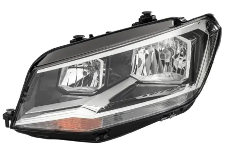 VW фара основна галоген з лампами,мотором,H7/H7 W21/5W з денне.світлом лів.Caddy IV 15- HELLA 1EA 012 286-051 (фото 1)