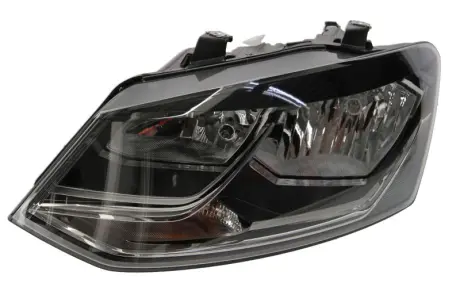 VW Фара основна галоген з мотором,з лампами H7/H7 W5W WY21W лів.Polo 14- HELLA 1EB 012 034-011