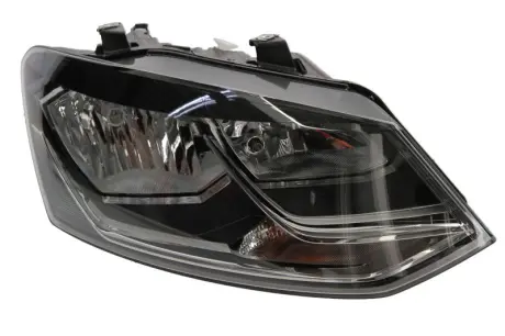 VW Фара основна галоген з мотором,з лампами H7/H7 W5W WY21W прав.Polo 14- HELLA 1EB 012 034-021