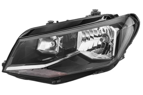 VW фара основна галоген з лампами з мотором H4 W21/5W лів.Caddy IV 15 Hella 1ED 012 286-011