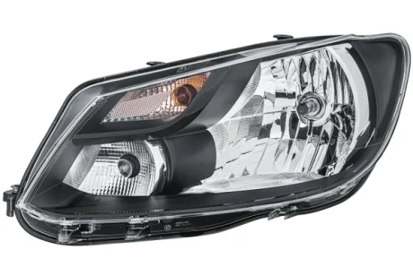 HELLA VW Фара основна галоген з мотором,з лампами H4 PY21W PY21W з денне.світлом лів.Caddy III 06/13 - Hella 1EL 010 551-111