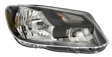 VW Фара основна галоген з мотором,з лампами H4 PY21W PY21W з денне.світлом прав.Caddy III 06/13 - HELLA 1EL 010 551-121