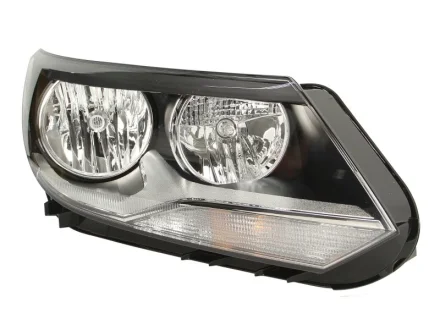 VW Фара основна галоген,з мотором,H15 H7 PY21W W5W прав.Tiguan 11 Hella 1EL 010 749-221