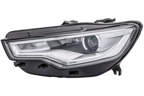 VW Фара основна Bi-Xenon з мотором,без ламп,без предвкл.прибора D3S/H7 PSY24W з денне.світлом лів.Audi A6 11- HELLA 1EL 011 150-351