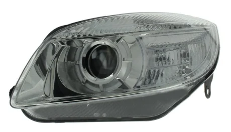 SKODA Фара основна з мотором,без ламп H7/H7 PY21W W5W лів.Fabia II,Roomster 06 Hella 1EL 247 025-251