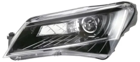 SKODA фара основна Bi-Xenon з мотором,без газоразр.лампи,без предвкл.приладу D3S з денне.світлом лів.SuperB III 15- HELLA 1ZS 011 939-411