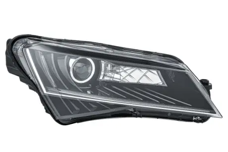 SKODA Фара основна Bi-Xenon з мотором,без газоразр.лампи,без предвкл.прибора D3S з денне.світлом прав.SuperB III 15- HELLA 1ZS 011 939-421