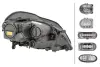 DB фара основна Bi-Xenon з мотором,без предвк.приладу з лампами D2S/H1 PY21W W5W WY5W лів.GL X164 07- HELLA 1ZS 263 400-411 (фото 2)