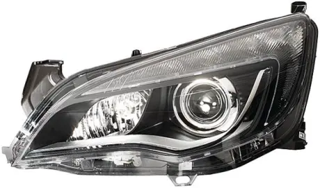 OPEL Фара основна Bi-Xenon з мотором,без газоразр.лампи D1S H11 прав.Astra J 09- HELLA 1ZT 010 012-421