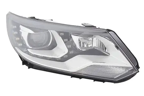 VW Фара основна Bi-Xenon з мотором,без ламп,без предвк.прибора D3S H7 PSY24W з денне.світлом прав.Tiguan 11- HELLA 1ZT 010 748-101