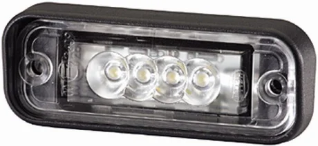 Підсвітка номерного знаку (LED, 12В, колір скла: прозорий, 33x24мм) Hella 2KA010278317