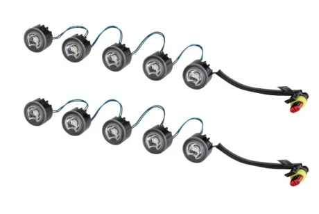Набір денних ходових вогнів лів/прав (LED) кругла Hella 2PT010458701