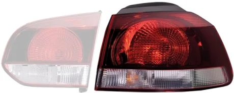 VW Задній ліхтар лівий W16W, WY21W GOLF VI (5K1) Hella 2SD 009 922-131