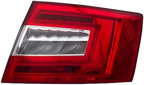 SKODA Задній ліхтар лівий H21W, P21W, PY21W, W5W OCTAVIA III (5E3, NL3, NR3) HELLA 2SK 011 053-091