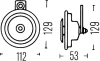 Звуковий сигнал 12V 400 Hz 72W Hella 3BA 002 768-551 (фото 2)