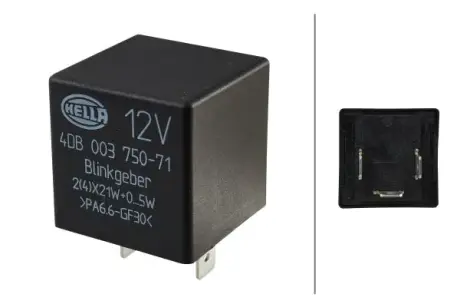 AUDI Реле поворотів BMW, CITROEN, FIAT, OPEL, LADA, HONDA, PORSCHE HELLA 4DB 003 750-711