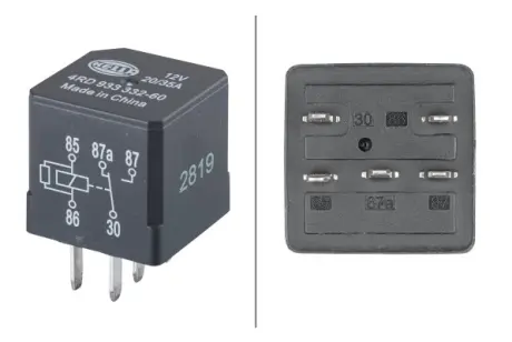 Реле багатофункціональне 12V, 20A/35A, 5 -пол. HELLA 4RD 933 332-601