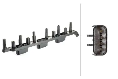 Котушка запалювання JEEP CHEROKEE, COMANCHE, GRAND CHEROKEE I, GRAND CHEROKEE II, WRANGLER I, WRANGLER II 4.0 10.87-04.07 HELLA 5DA 230 035-471