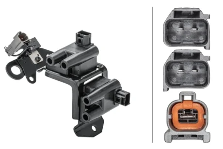 HYUNDAI Котушка запалювання Accent II 00-, Getz 03-, KIA Rio HELLA 5DA 358 168-421