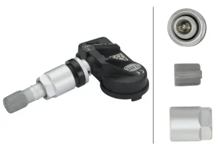 BMW Датчик тиску в шинах (запрограмований) 5 (F10) 518 d 13-, 5 (F10) 530 i 10-, 5 Gran Turismo (F07) 535 d 10-, 5 Touring (F11) 530 d 10- HELLA 6PP 358 139-021