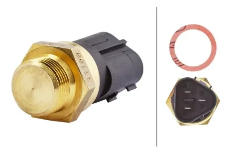HELLA VW Датчик вмикання вентилятора Audi A3,Skoda Fabia,Octavia,Roomster,Caddy III,Golf IV,V,Polo,Touareg 4.2/6.0 Hella 6ZT 007 800-111