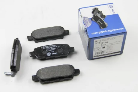 Гальмівні колодки зад. Qashqai/X-Trail 07- (38x105,5x14,3) Hella 8DB 355 010-241