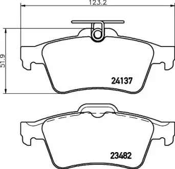 Гальмівні колодки HELLA 8DB 355 011-731