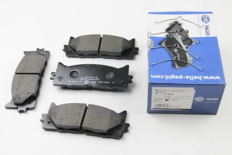 Гальмівні колодки пер. Toyota Avalon/Camry/Lexus ES 05- (Akebono) Hella 8DB 355 012-401