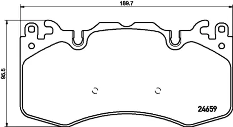 Гальмівні колодки HELLA 8DB 355 016-151