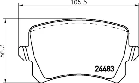 Тормозные колодки HELLA 8DB 355 025-331