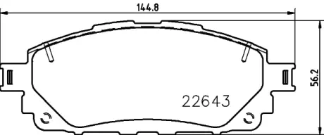 Тормозные колодки HELLA 8DB 355 032-961