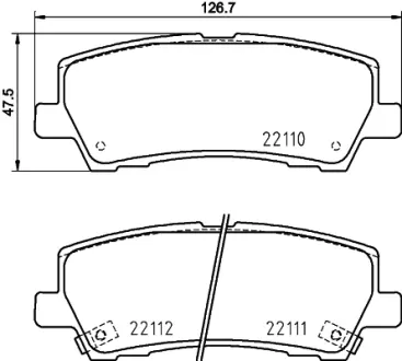 Тормозные колодки HELLA 8DB 355 036-441