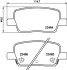 CADILLAC гальмівні колодки задн. CT6 3.0 Turbo AWD 16-, XT5 3.6 16-, CHEVROLET Hella 8DB 355 039-081 (фото 4)
