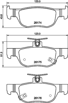 Тормозные колодки HELLA 8DB 355 040-101