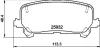HONDA гальмівні колодки задн RIDGELINE 3.5 16-, ACURA Hella 8DB 355 040-461 (фото 4)