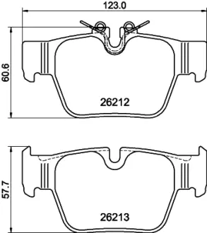 Тормозные колодки HELLA 8DB 355 040-581