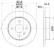 OPEL диск гальмівний задн. Astra G/H (240*10) (4-відв.) HELLA 8DD 355 106-091 (фото 4)