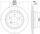 PRO DB гальмівний диск задн. (вентил.) (300*22) W211 02- HELLA 8DD 355 108-861 (фото 4)