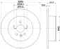 PRO TOYOTA диск гальмівний задн. Avensis 99- HELLA 8DD 355 111-701 (фото 4)
